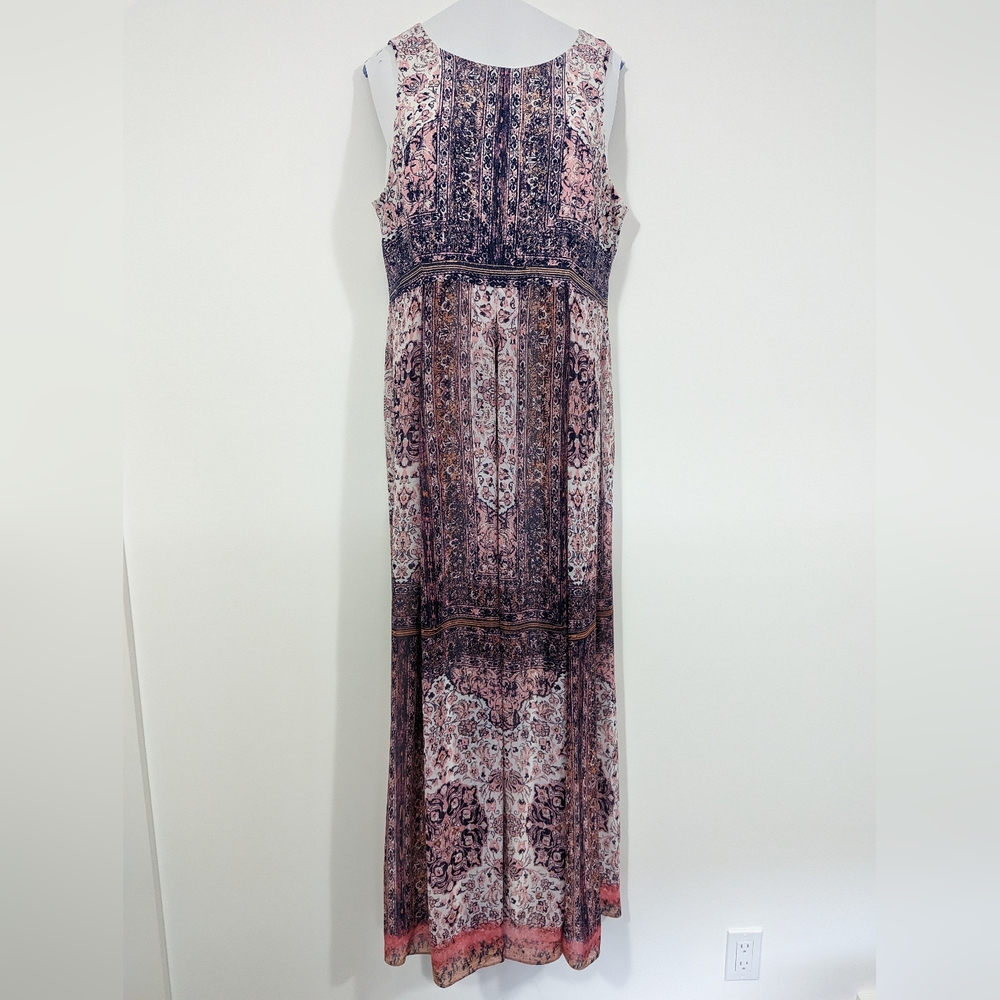 Tahari Pink & Purple Full Length Gown s:12